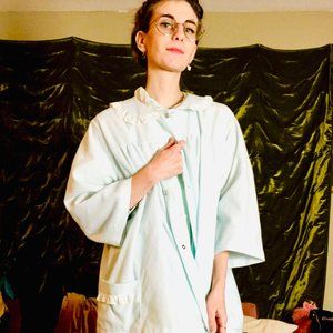 Vintage Baby Blue Pajama Top